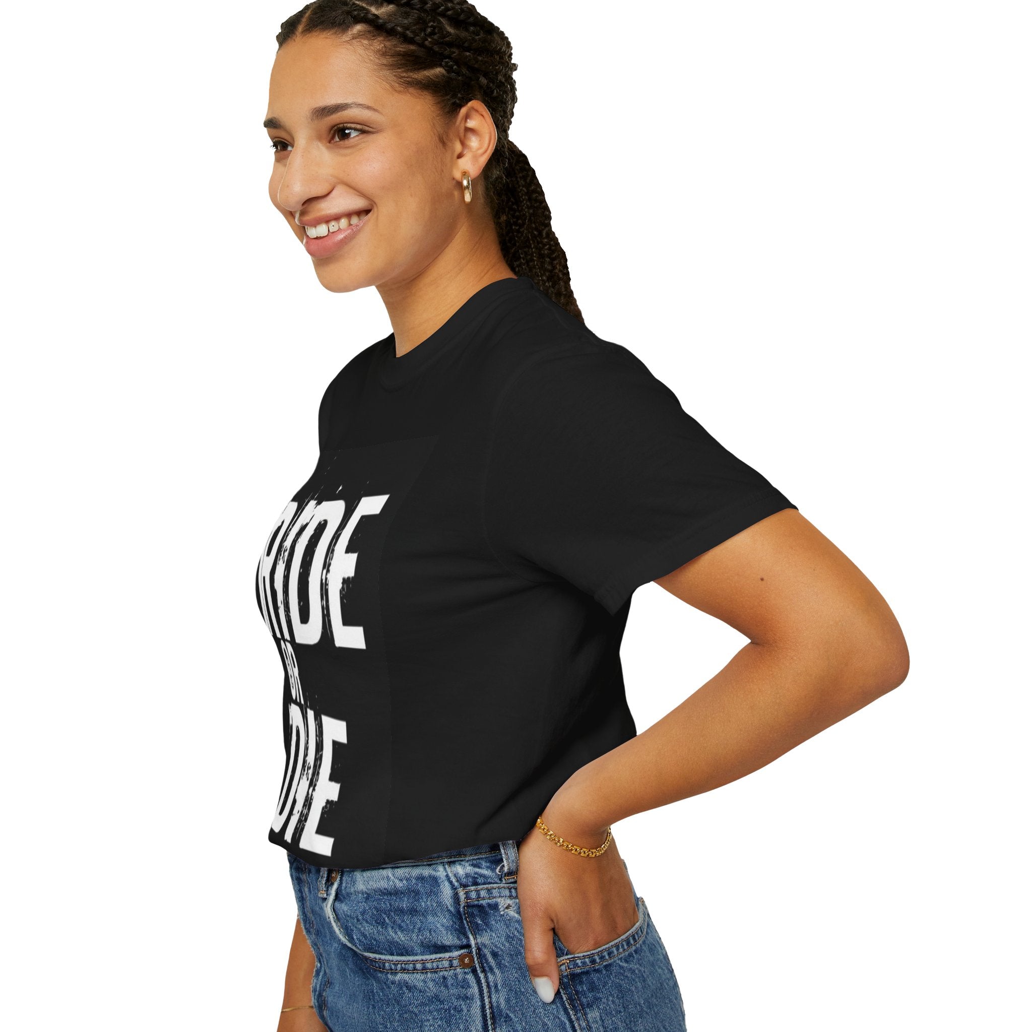 Ride or Die T‑Shirt — Vintage Motorcycle/Biker Tee with ‘Wholeness’ Back Print