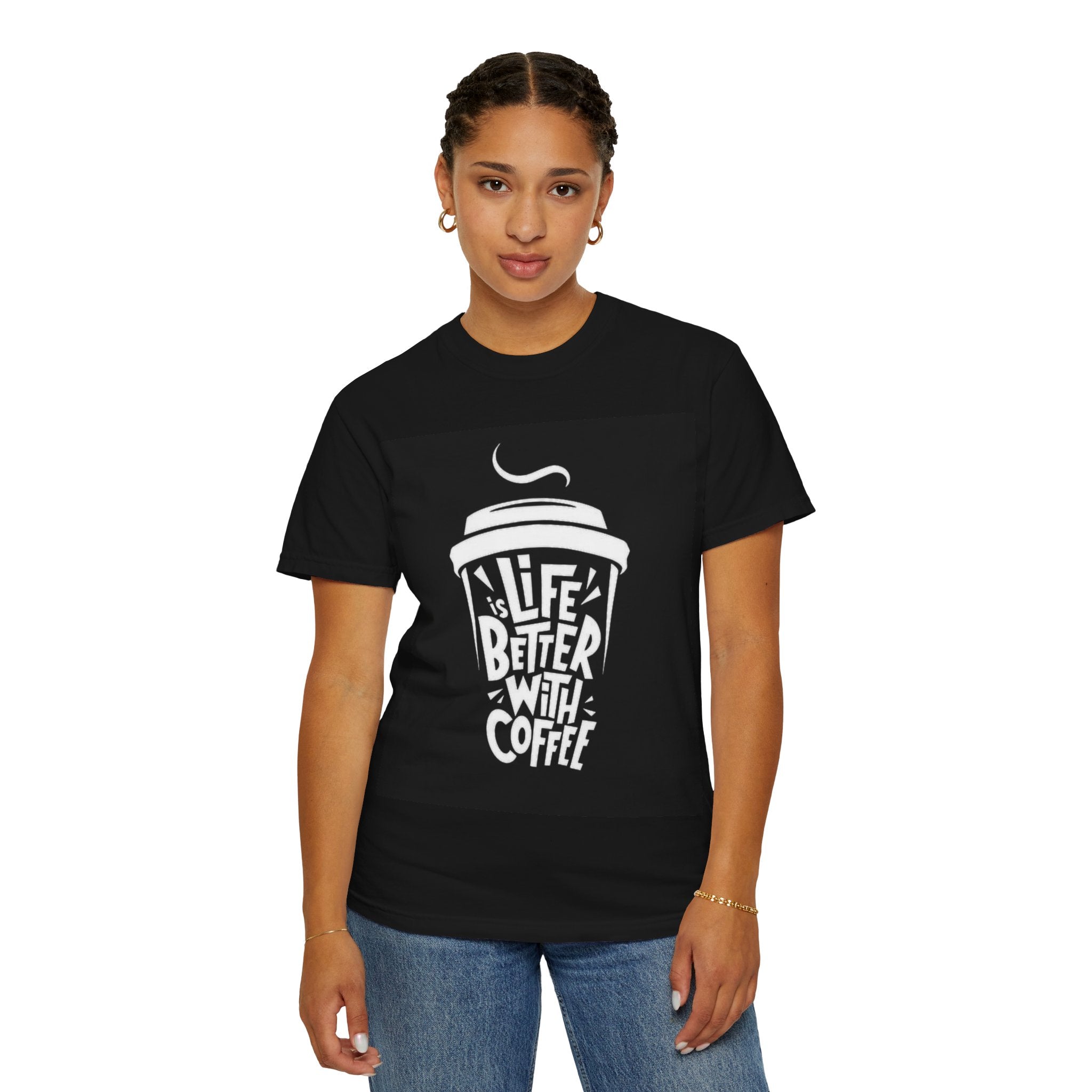 Coffee Lover T-Shirt — "Life Is Better With Coffee" Graphic Tee