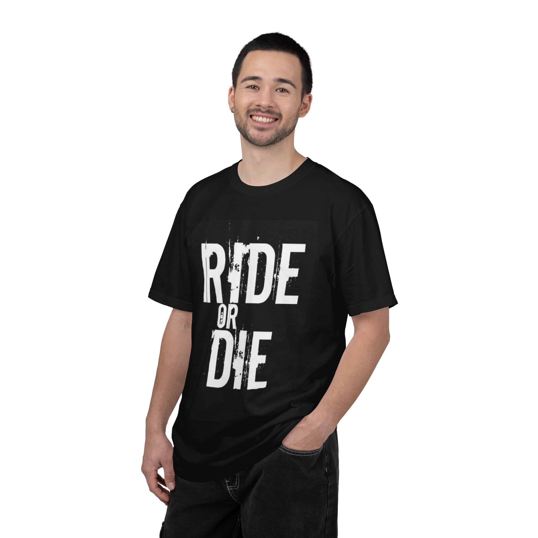 Ride or Die T‑Shirt — Vintage Motorcycle/Biker Tee with ‘Wholeness’ Back Print