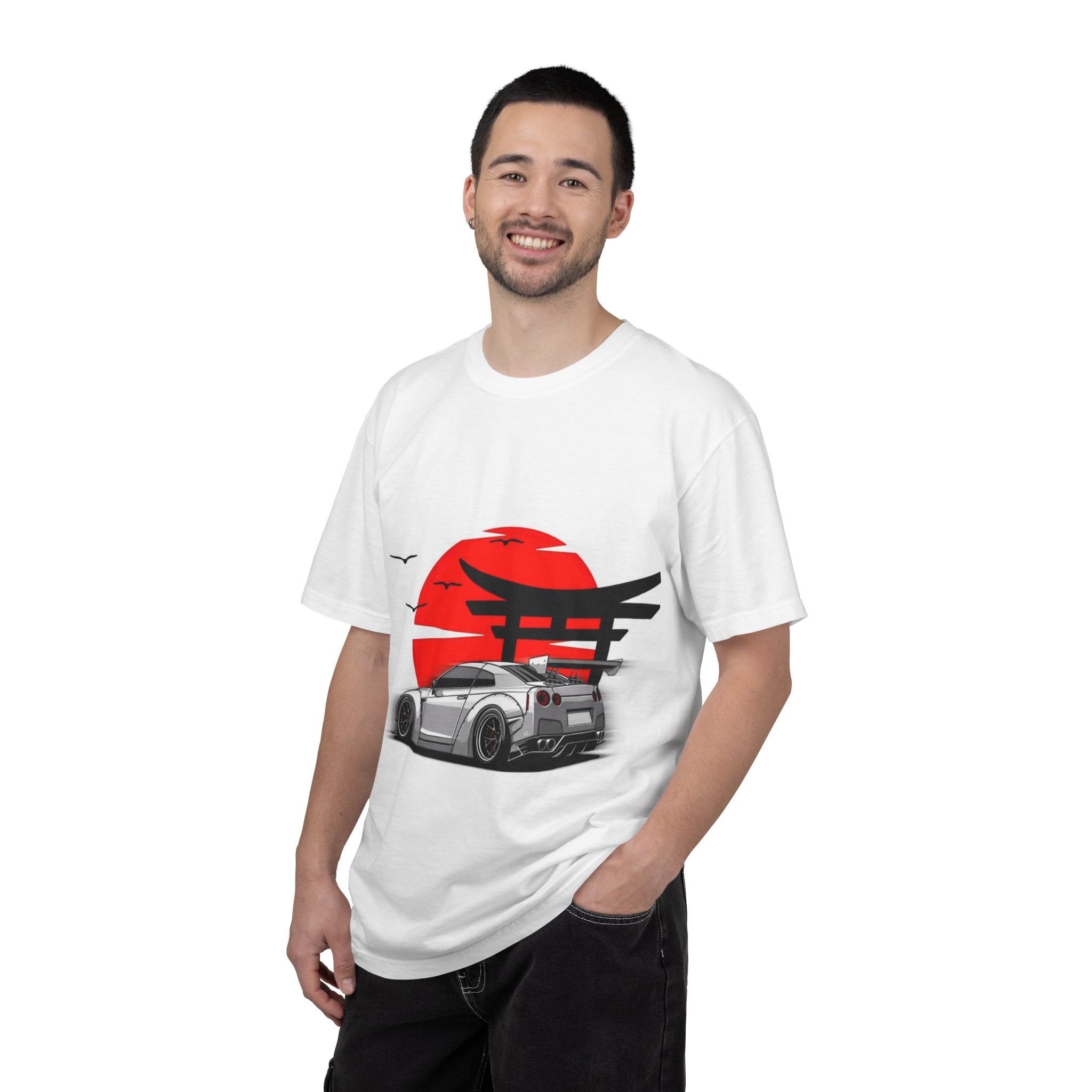 JDM Skyline Tee — Red Sun Torii Sports Car T-Shirt