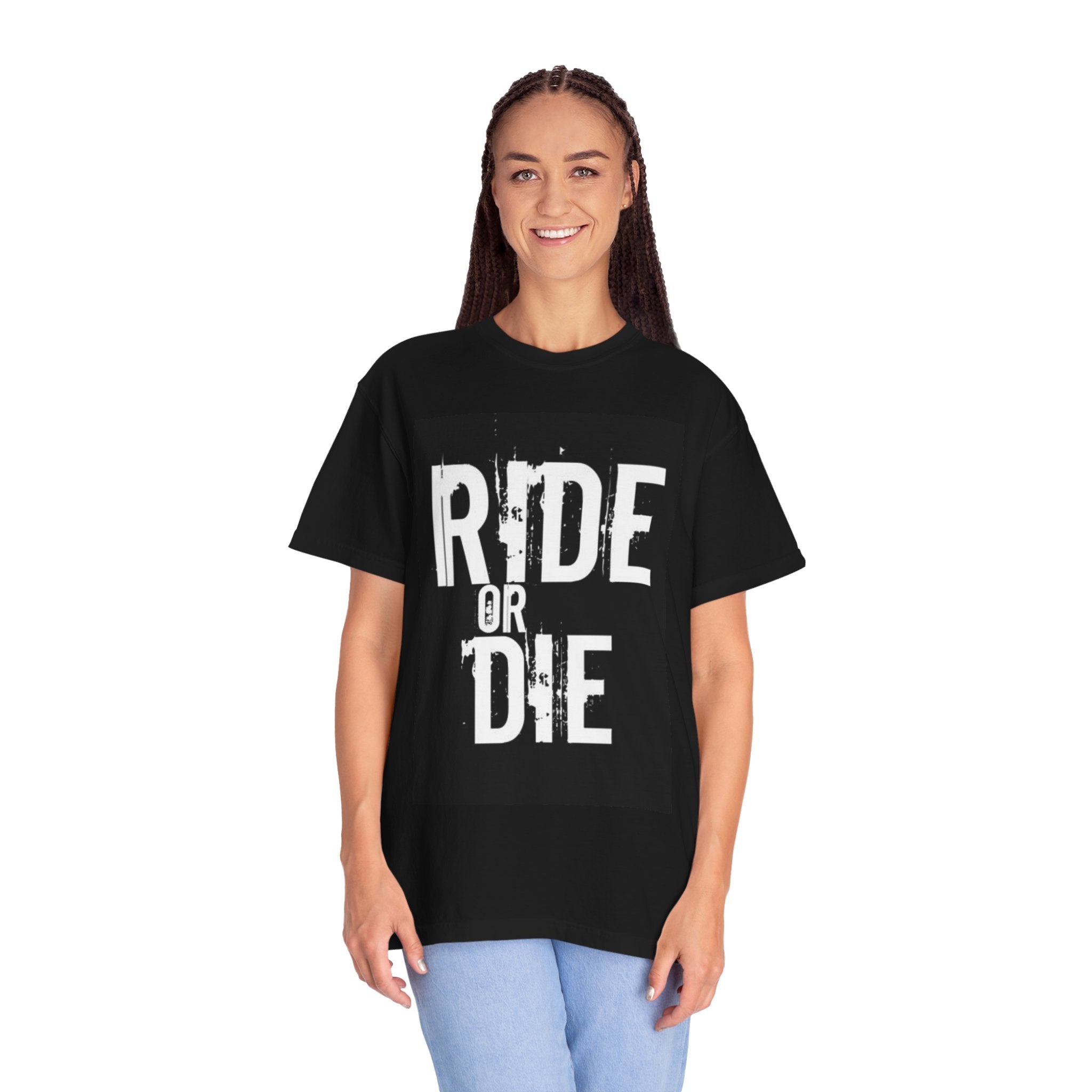 Ride or Die T‑Shirt — Vintage Motorcycle/Biker Tee with ‘Wholeness’ Back Print