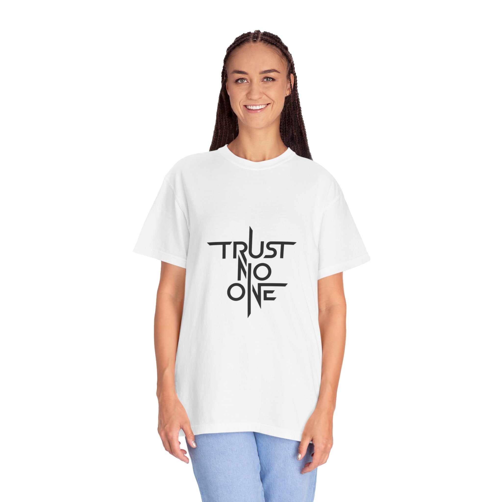 Trust No One / Wholeness Graphic T-Shirt — Bold Minimalist Statement Tee