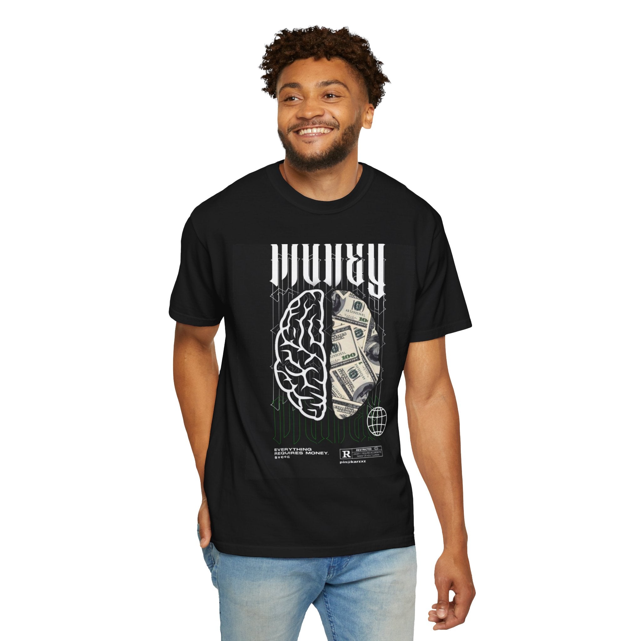 Brain & Cash Graphic T-Shirt — "Wholeness" Back Print