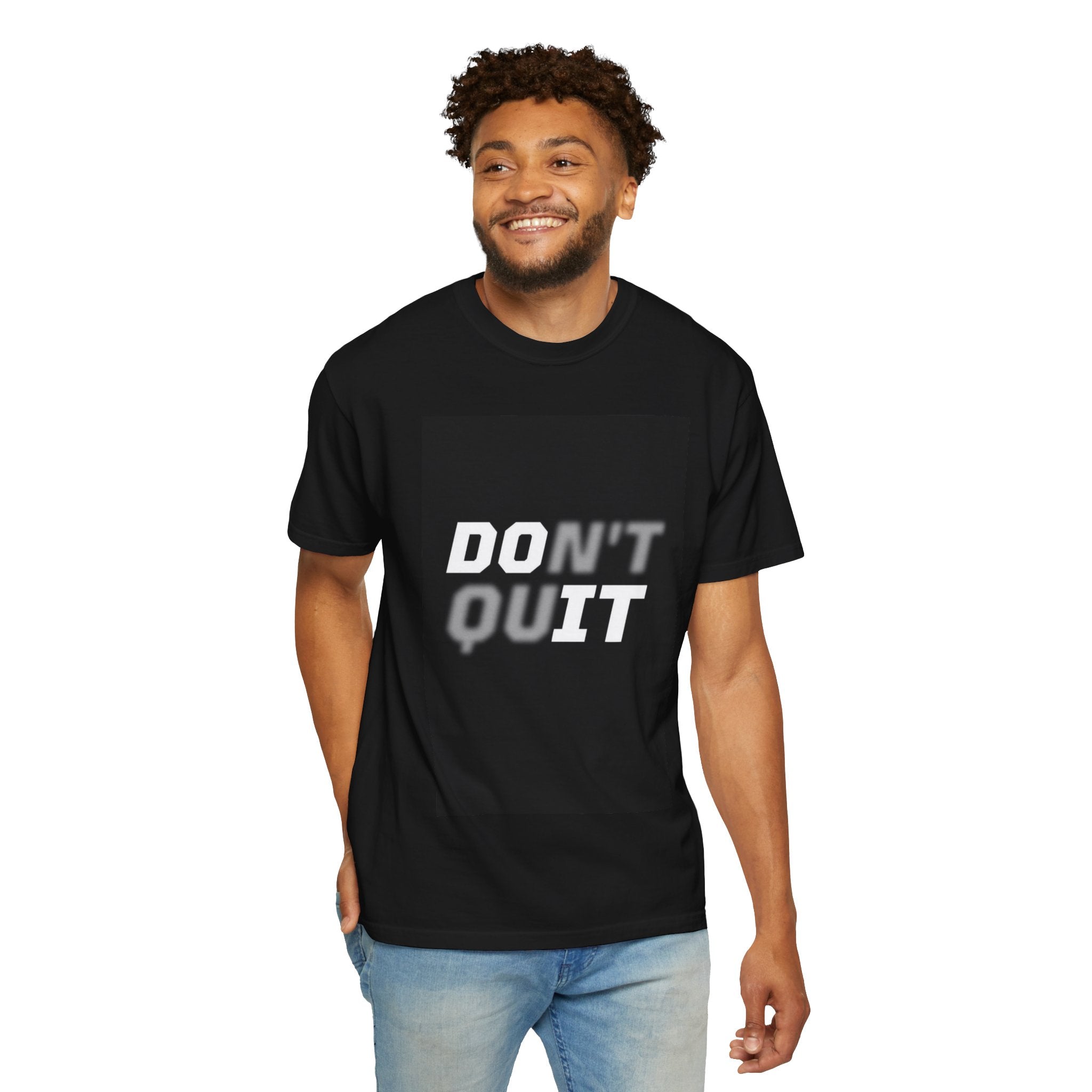 Don’t Quit Motivational T-Shirt — Wholeness Back Print, Inspirational Gym & Everyday Tee