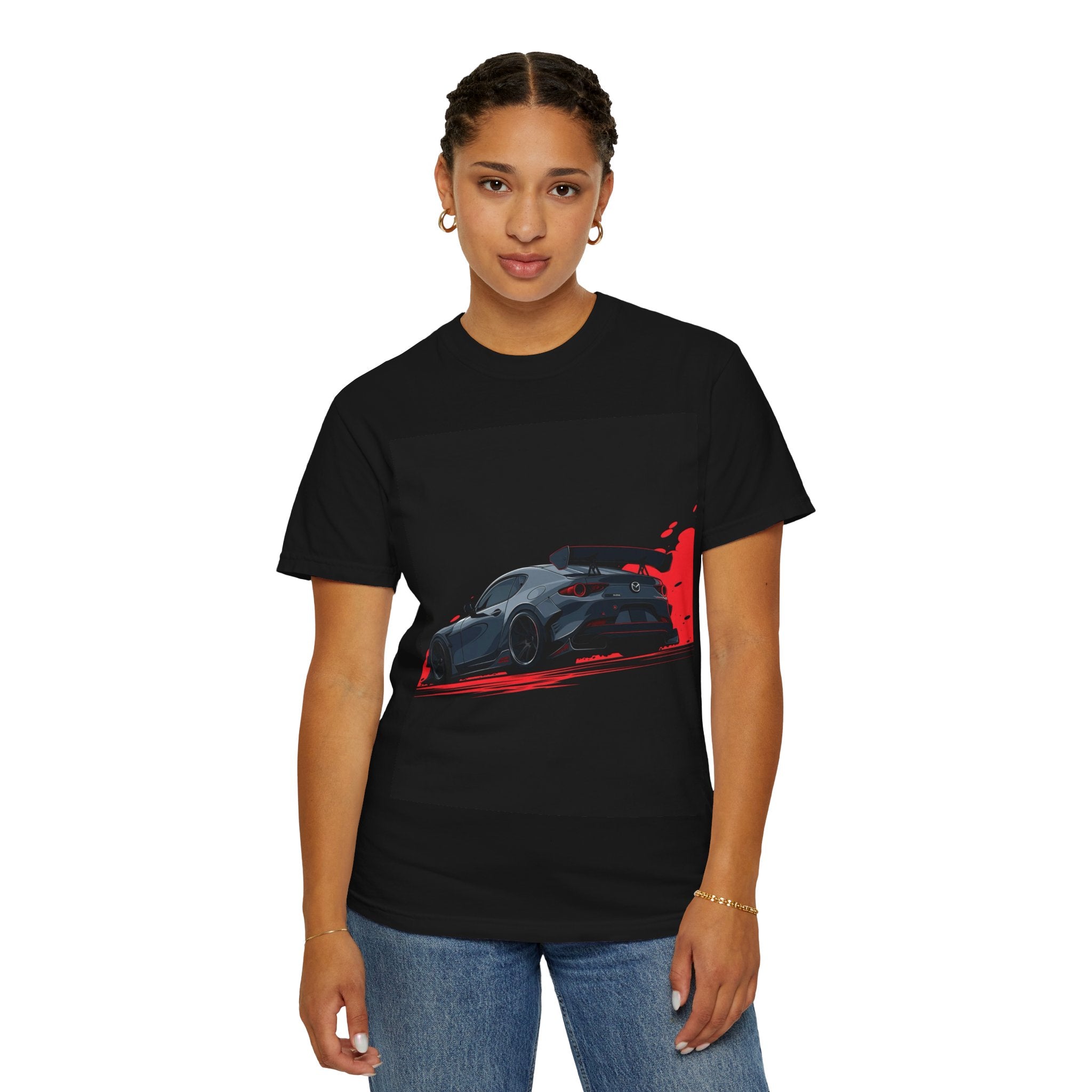 Sports Car Graphic T-Shirt — Midnight Racer Design