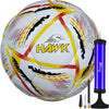 Hawk Match Football Soccer Ball with Air Pump & Accessories